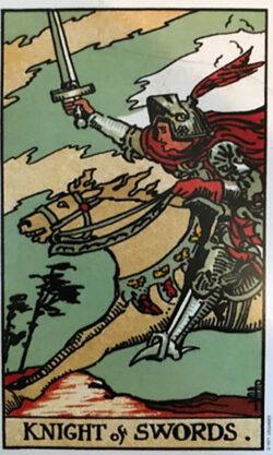 Knight of Swords - Tarot Card