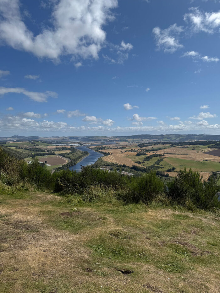 The view from the top of Kinnoull Hill